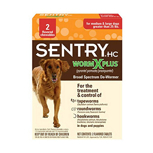 Sentry WormX Plus for Large Dogs - 2 ct
