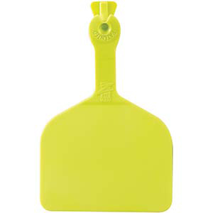 Z Tags Feedlot Ear Tags - Chartreuse Blank (50 Pack)