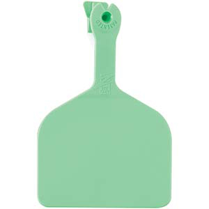 Z Tags Feedlot Ear Tags - Green Blank (50 Pack)