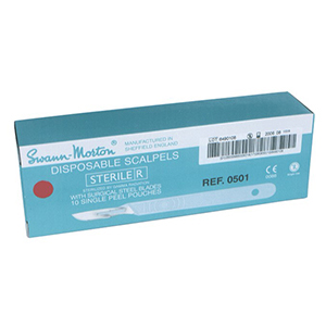 Swann-Morton Stainless Steel Disposable Scalpels #10 (10 Pack)
