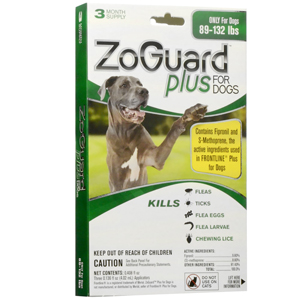 ZoGuard Plus for Dogs 89-132 lb (3 Pack)