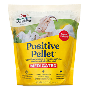 Manna Pro Positive Pellet Goat Dewormer Medicated - 6 lb