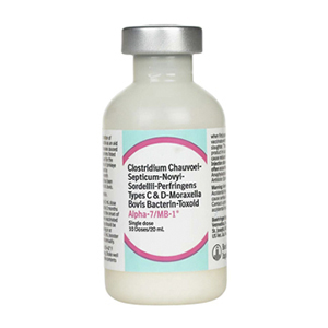 Alpha-7/MB-1 Cattle Vaccine 10 Dose - 20 mL (Keep Refrigerated)