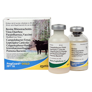 PregGuard GOLD FP Cattle Vaccine 10 Dose - 20 mL (Keep Refrigerated)