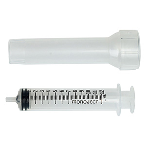 Monoject Syringe Disposable Regular Tip - 12 cc (80 Pack)