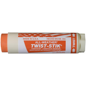 All-Weather Twist-Stik Livestock Marker - Orange