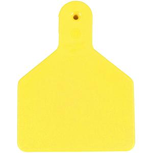 Z Tags No-Snag Calf Ear Tags - Yellow Blank (25 Pack)