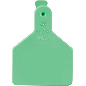 Z Tags No-Snag Calf Ear Tags - Green Blank (25 Pack)