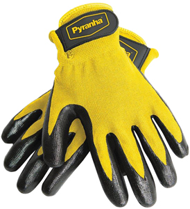 Pyranha Rub & Scrub Grooming Gloves - Large