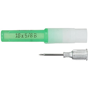 Monoject Needle Disposable Aluminum Hub - 18G x 5/8" (100 Pack)