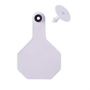 Y-Tex All American 3 Star Medium 2 Piece Ear Tag - White Blank
