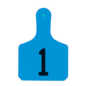Y-Tags Calf Blue Laser, 1-25