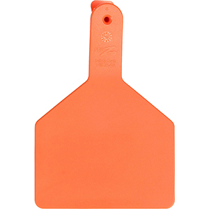 Z Tags No-Snag Cow Ear Tags - Orange Blank (25 Pack)
