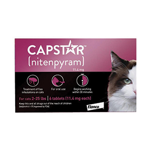 Capstar Flea Tablets for Cats (2-25 lbs) - 6 ct