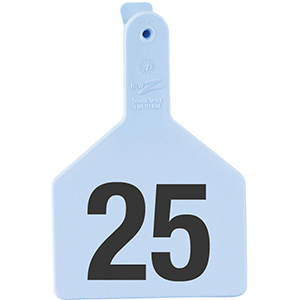 Z Tags No-Snag Cow Ear Tags - Blue 1-25 (25 Pack)
