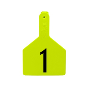 Z-Tags Cow Laser - 76-100, Chartreuse (25 Pack)