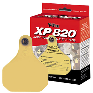 Y-Tex XP 820 Insecticide Cattle Ear Tags (20 Pack)