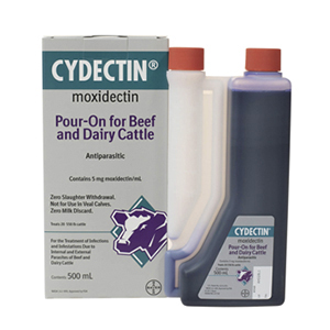 Cydectin Cattle Pour-On Dewormer - 500 mL