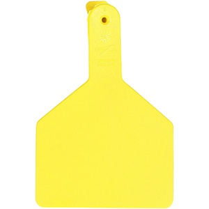Z Tags No-Snag Cow Ear Tags - Yellow Blank (100 Pack)