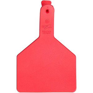 Z Tags No-Snag Cow Ear Tags - Red Blank (100 Pack)
