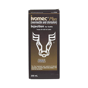 Ivomec Plus Cattle Injectable - 200 mL