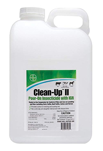 Clean-Up II Pour-On Insecticide for Cattle & Horses - 2.5 gal