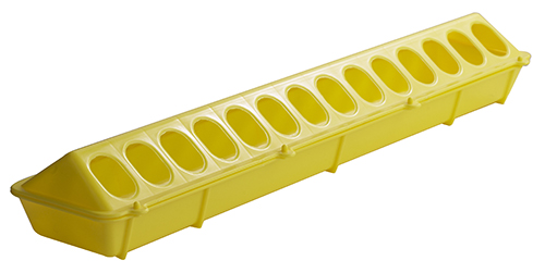 Little Giant Flip-Top Poultry Ground Feeder Yellow