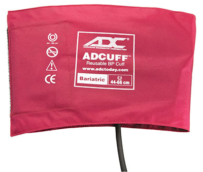 ADC Bariatric Adcuff Sphyg Cuff, 1 Tube, Burgundy