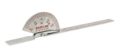 Baseline Finger Goniometer - Metal - Standard - 6 inch, 25-pack