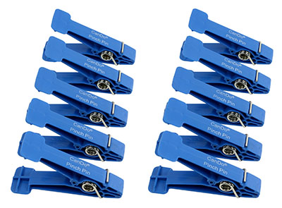 CanDo Graded Pinch Finger Exerciser, Replacement Pinch Pins, Set of 10, Blue (Heavy)