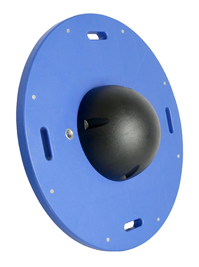 CanDo Balance Board Combo 16" circular wobble/rocker board - 3" height - black