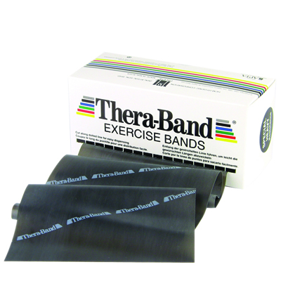 TheraBand exercise band - 6 yard roll - Black - special heavy