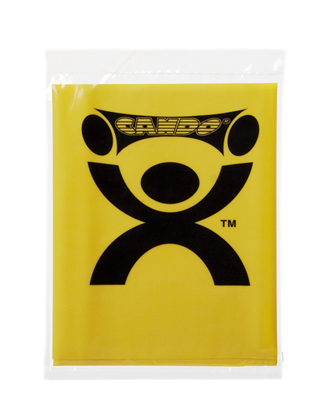CanDo Low Powder Exercise Band - 4' length - Yellow - x-light