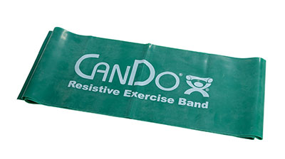 CanDo Latex Free Exercise Band - 5' length - Green - medium