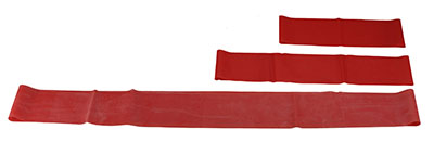 CanDo Band Exercise Loop - 3 piece set (10", 15", 30"), red - light