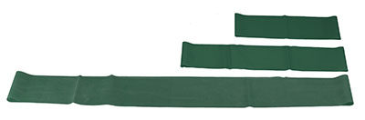 CanDo Band Exercise Loop - 3 piece set (10", 15", 30"), green - medium