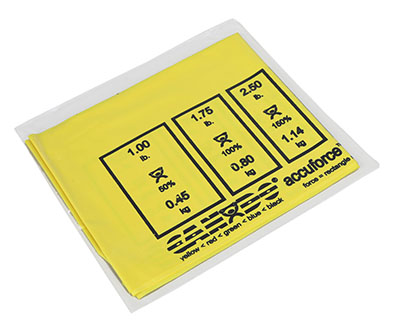 CanDo AccuForce Exercise Band - 4' exerciser - Yellow - x-light