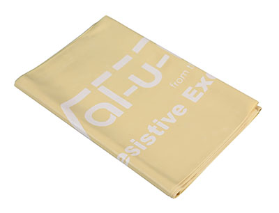 Val-u-Band Resistance Bands, Pre-Cut Strip, 5', Pear-Level 0/7, Contains Latex