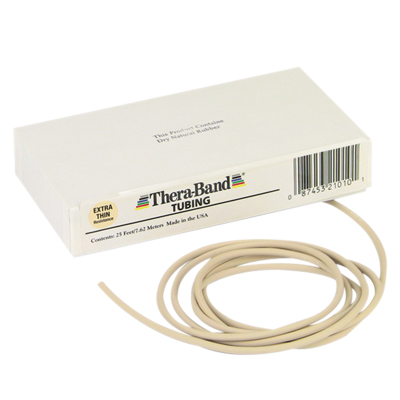 TheraBand exercise tubing - 25' roll - Tan - extra thin