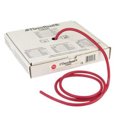 TheraBand exercise tubing - 25' roll - Red - medium