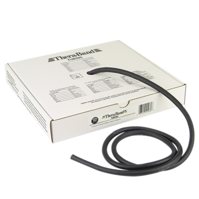 TheraBand exercise tubing - 25' roll - Black - special heavy