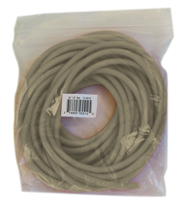 CanDo Low Powder Exercise Tubing - 25' roll - Tan - xx-light