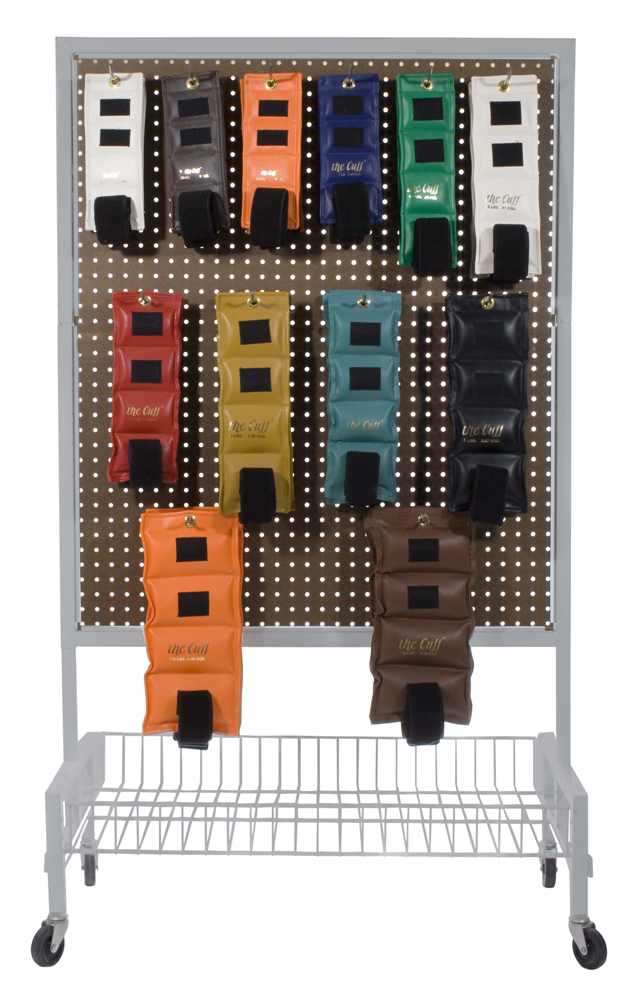 The Cuff Original Ankle and Wrist Weight, 24 Piece Set with Rack (2 each: .25, .5, .75, 1, 1.5, 2, 2.5, 3, 4, 5, 7.5, 10 lb.)