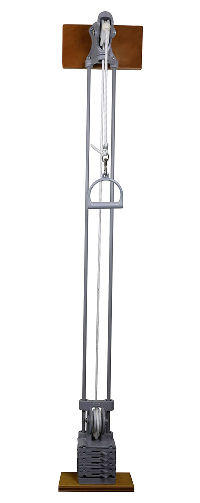 Chest Weight Pulley System - Single handle (mid) - one tower - 5 x 2.2 lb weights