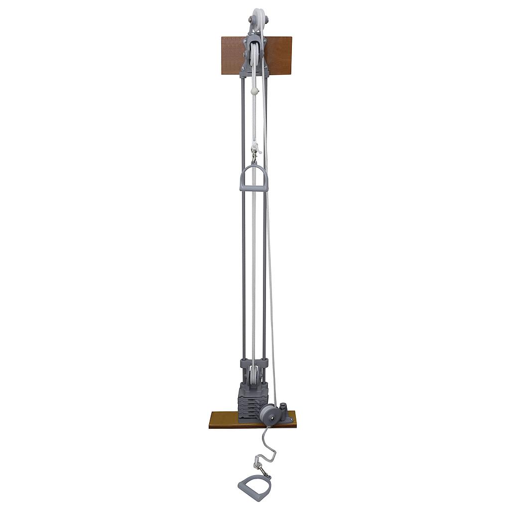 Chest Weight Pulley System - Dual handle (lower, mid) - one tower - 5 x 2.2 lb weights