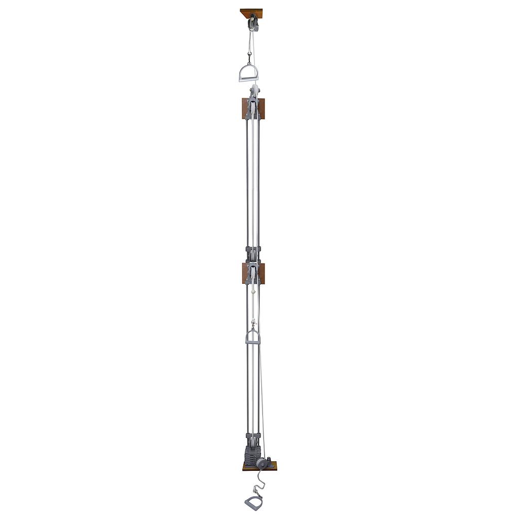Chest Weight Pulley System - Triplex handle (lower, mid, upper) - one tower - 5 x 2.2 lb weights