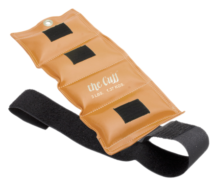 The Cuff Deluxe Ankle and Wrist Weight, Gold (3 lb.)
