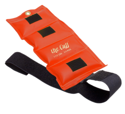 The Cuff Deluxe Ankle and Wrist Weight, Orange (7.5 lb.)