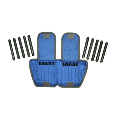 The Adjustable Cuff ankle weight - 10 lb - 20 x 0.5 lb inserts - Blue - each