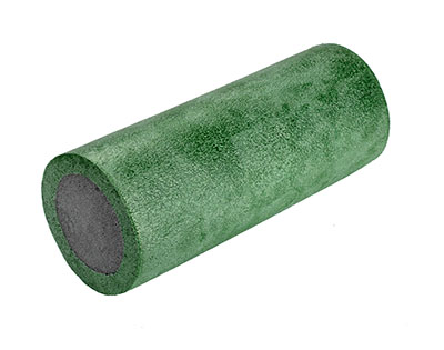 CanDo 2-Layer Round Foam Roller - 6" x 30" - Green - Medium